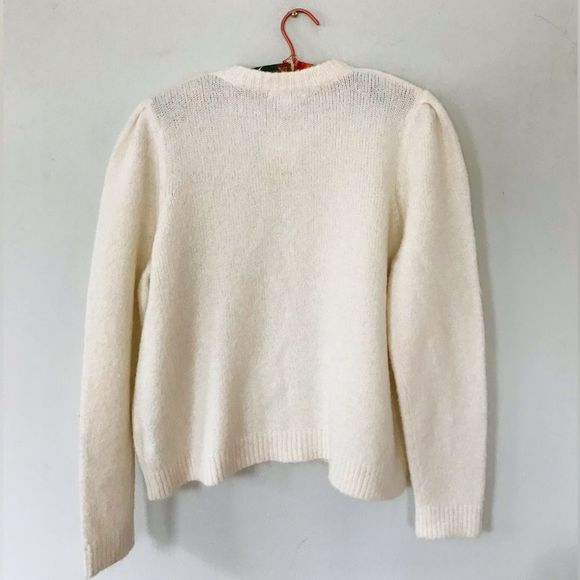 Boden |NWT| Fluffy Button Shoulder Sweater | Size Large - Picture 8 of 10